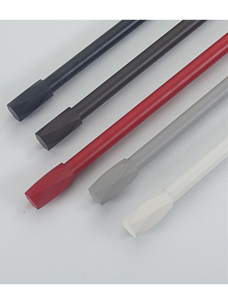 QYR86 1-1/8" New Arrival Luxury White Black Red Aluminum Alloy Matte Curtain rod sets