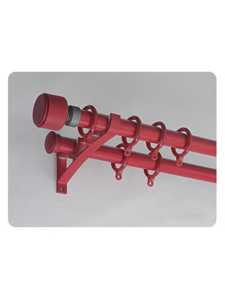 QYR87 1-1/8" Luxury White Grey Coffee Aluminum Alloy Matte Curtain rod sets
