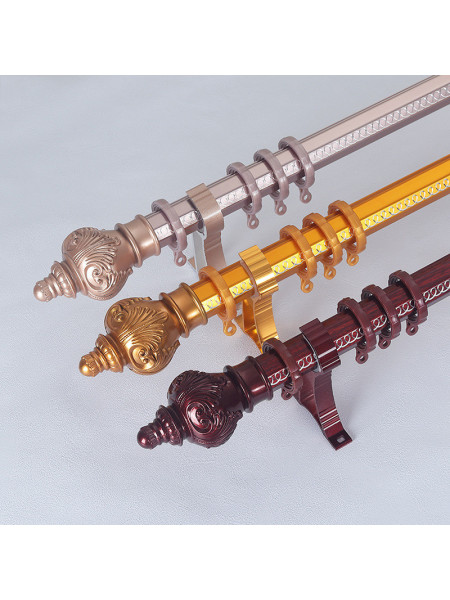 QYR91 1-1/4" Diameter Custom Made Curtain Rods For Heavy Duty Curains