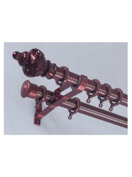 QYR91 1-1/4" Diameter Custom Made Curtain Rods For Heavy Duty Curains