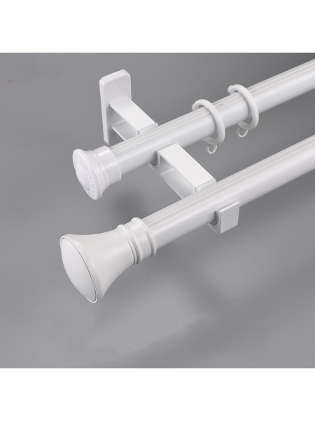 QYR92 1-1/8" New Style Crystal Ball Finial Aluminum Alloy Single Double Curtain rod sets