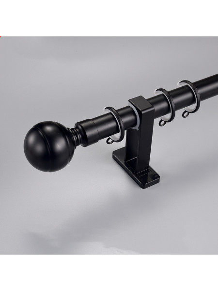 QYR92 1-1/8" New Style Crystal Ball Finial Aluminum Alloy Single Double Curtain rod sets
