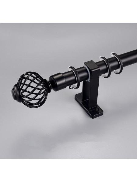 QYR92 1-1/8" New Style Crystal Ball Finial Aluminum Alloy Single Double Curtain rod sets