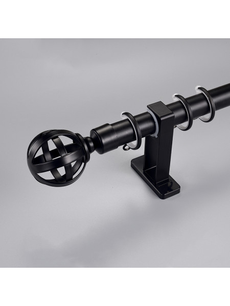 QYR92 1-1/8" New Style Crystal Ball Finial Aluminum Alloy Single Double Curtain rod sets