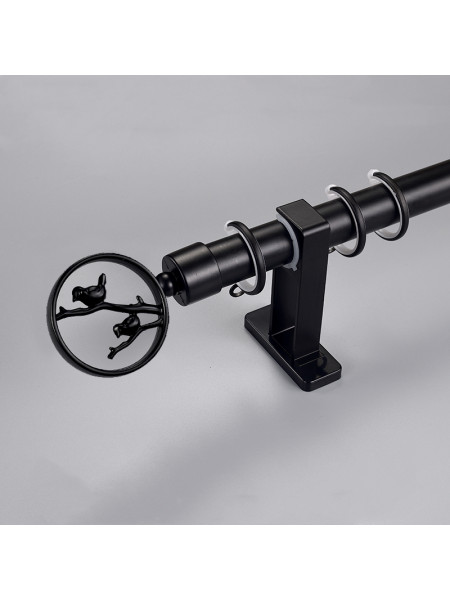 QYR92 1-1/8" New Style Crystal Ball Finial Aluminum Alloy Single Double Curtain rod sets