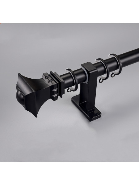 QYR92 1-1/8" New Style Crystal Ball Finial Aluminum Alloy Single Double Curtain rod sets