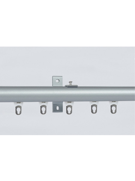 QYR98 On Sales Ivory Black Blue Gold Aluminum alloy Curtain Track Set With Ball Finials