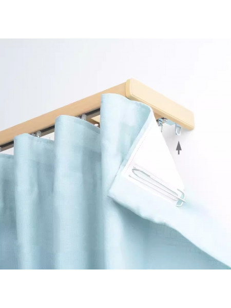 QYRF05 Fashion Single Double Curtain Tracks Ceiling/Wall Mount