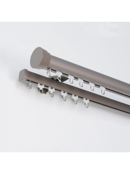 QYRF17 Single Double Curtain Tracks Ceiling/Wall Mount
