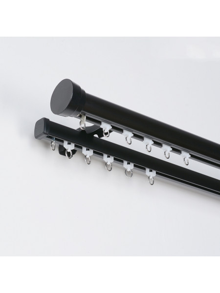 QYRF17 Single Double Curtain Tracks Ceiling/Wall Mount