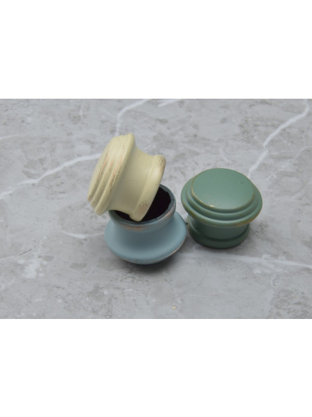 QYRY08 1-1/8"  Aluminum Alloy Thick White Blue Green Curtain Rod Sets