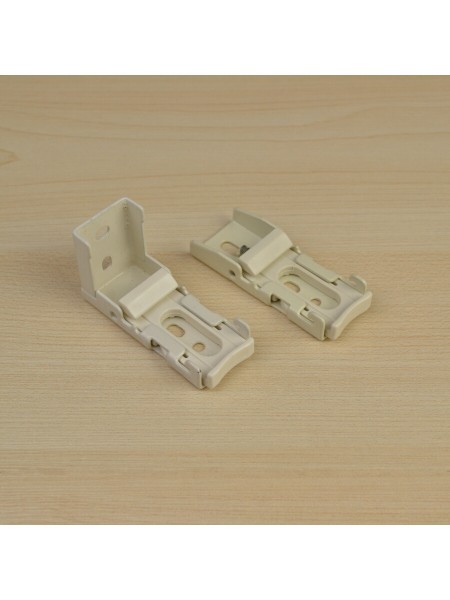 Stirling A20 Ivory Heavy-duty Cord Drawn Custom Single Curtain Track Ceiling & Wall Mount Brackets