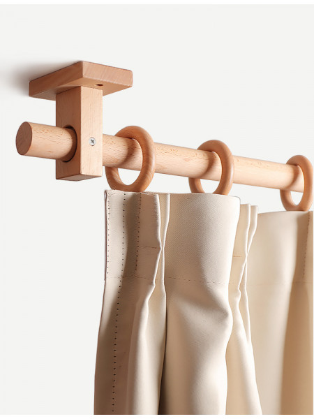 QYT22A High quality Ceiling/Wall Wooden Curtain Rod Brackets