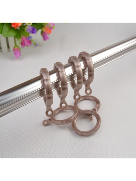 QYT2520 1-1/8" Diameter Custom Single Curtain Rods Metal Finial