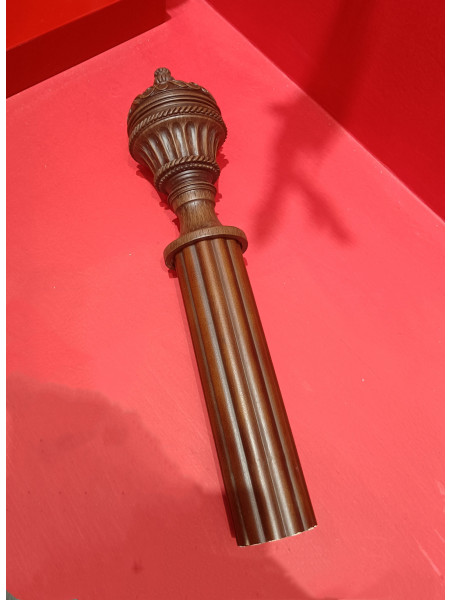 QYT64 Two Inches Wooden Poles Black Walnut Brackets And Tower Finials