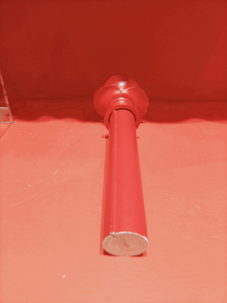 QYT81 Blue Red 1-3/8" Wooden Drapery Rods Brackets And Rings