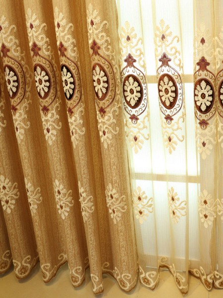Baltic Embroidered European Style Purple Brown Blue Color