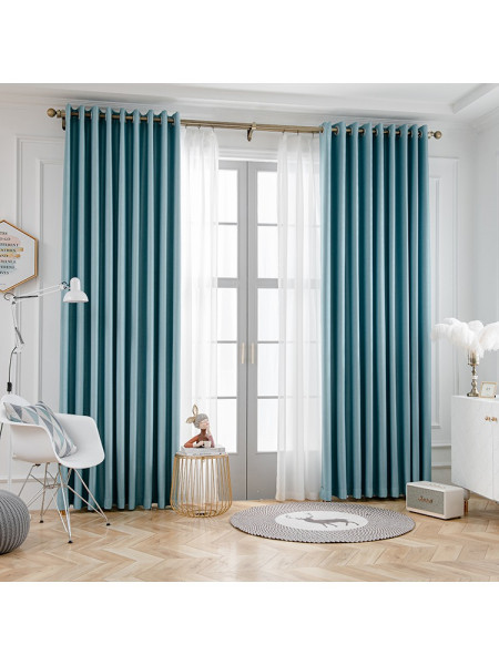 QYYL2208A Illawarra Plain Faux Linen Blackout Custom Made Curtains