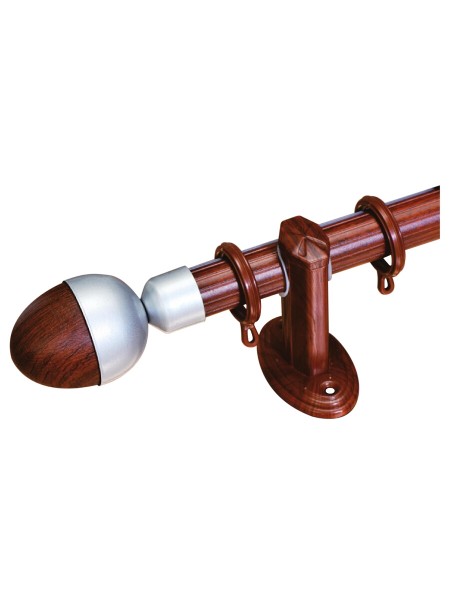 Qyr2920 1 1 8 Quot Diameter Wood Grain Custom Single Curtain