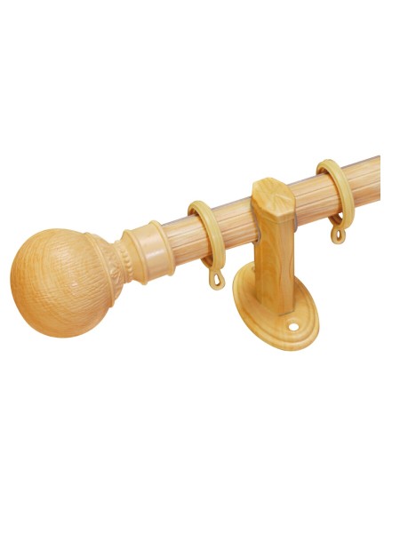 Qyr3020 1 1 8 Quot Diameter Wood Grain Custom Single Curtain