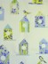 Alamere Birdhouses Printed Tab Top Cotton Curtain (Color: Cerulean Frost)