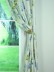 Alamere Birdhouses Printed Versatile Pleat Cotton Curtain Tassel Tiebacks