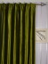 120 Inch Extra Wide Whitney Green and Blue Blackout Grommet Velvet Curtains Back Tab Heading