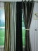120 Inch Extra Wide Whitney Gray and Black Blackout Grommet Velvet Curtains