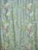 Morgan Gray Embroidered Bird Branch Faux Silk Fabric Samples (Color: Pale Aqua)