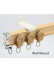 CHR01 Bendable Ivory and Black Curtain Tracks Ceiling/Wall Mount For Bay Window
