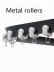 CHR01 Bendable Ivory and Black Curtain Tracks Ceiling/Wall Mount For Bay Window