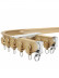 CHR01 Bendable Ivory and Black Curtain Tracks Ceiling/Wall Mount For Bay Window(Color: Gold)