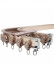 CHR01 Bendable Ivory and Black Curtain Tracks Ceiling/Wall Mount For Bay Window(Color: Rose gold)