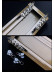CHR03 Ceiling/Wall Mounted Double Curtain Tracks(Color: Champagne)