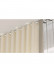 CHR04 Thick Ivory S Fold Curtain Tracks Ceiling/Wall Mount
