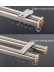 CHR06 Thick Silver Champagne Gold Curtain Tracks Ceiling/Wall Mount(Color: Champagne)
