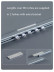 CHR08 Super Thick Big Ivory Black Gold Blue Curtain Tracks Ceiling/Wall Mount For Living Room