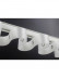 CHR09 Thick Ivory Black S Fold Curtain Tracks Ceiling/Wall Mount