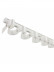 CHR09 Thick Ivory Black S Fold Curtain Tracks Ceiling/Wall Mount