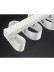 CHR09 Thick Ivory Black S Fold Curtain Tracks Ceiling/Wall Mount