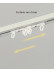 Warrego CHR112 Thick Ivory Black S-Fold/Wave Fold Custom Made Curtain Tracks Ceiling/Wall Mount For Sliding Doors