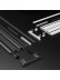 CHR121 Ceiling Mounted Ultra Thin Invisible Ivory Black Aluminum Alloy Double Curtain Rails 