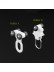 CHR121 Ceiling Mounted Ultra Thin Invisible Ivory Black Aluminum Alloy Double Curtain Rails 