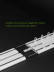CHR121 Ceiling Mounted Ultra Thin Invisible Ivory Black Aluminum Alloy Double Curtain Rails 