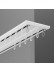 CHR121 Ceiling Mounted Ultra Thin Invisible Ivory Black Aluminum Alloy Double Curtain Rails 