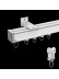 CHR124 Saint Elias Ivory Champagne Curtain Tracks For Living Roon Ceiling/Wall Mount 