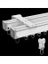 CHR124 Saint Elias Ivory Champagne Curtain Tracks For Living Roon Ceiling/Wall Mount 