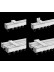 CHR124 Saint Elias Ivory Champagne Curtain Tracks For Living Roon Ceiling/Wall Mount (Color: Lvory)