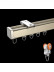 CHR124 Saint Elias Ivory Champagne Curtain Tracks For Living Roon Ceiling/Wall Mount 