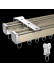 CHR124 Saint Elias Ivory Champagne Curtain Tracks For Living Roon Ceiling/Wall Mount 